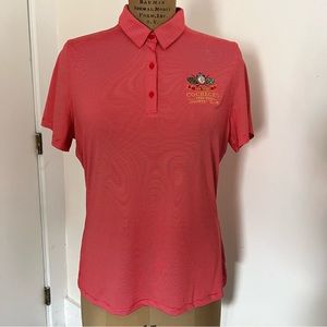 NWT Under Armour Cochecho Country Club 100 Years Striped Short Sleeve Polo